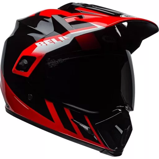 BELL MX-9 Adventure MIPS Dash fényes fekete-piros cross/enduro bukósisak 