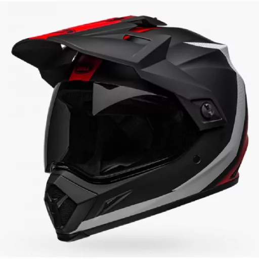 BELL MX-9 Adventure MIPS Switchback matt fekete-piros cross/enduro bukósisak 