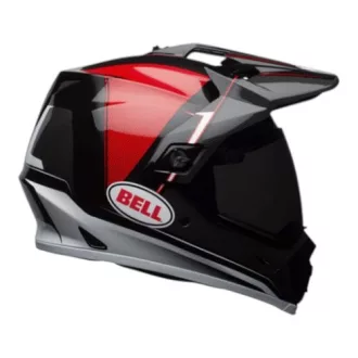   BELL MX-9 Adventure MIPS Berm fényes fekete-piros-fehér cross/enduro bukósisak 