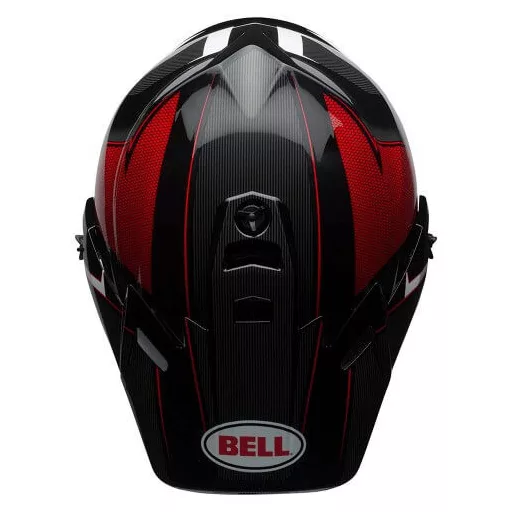 BELL MX-9 Adventure MIPS Berm fényes fekete-piros-fehér cross/enduro bukósisak 