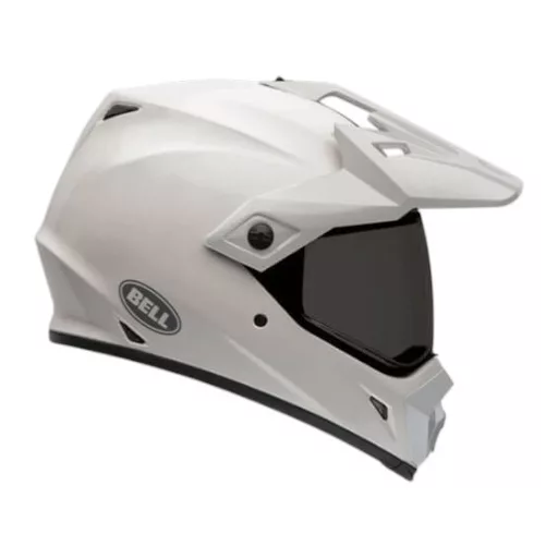 BELL MX-9 Adventure MIPS Plain  fényes fehér cross/enduro bukósisak 