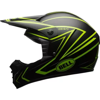 Bell SX-1 matt fekete-neonzöld cross bukósisak