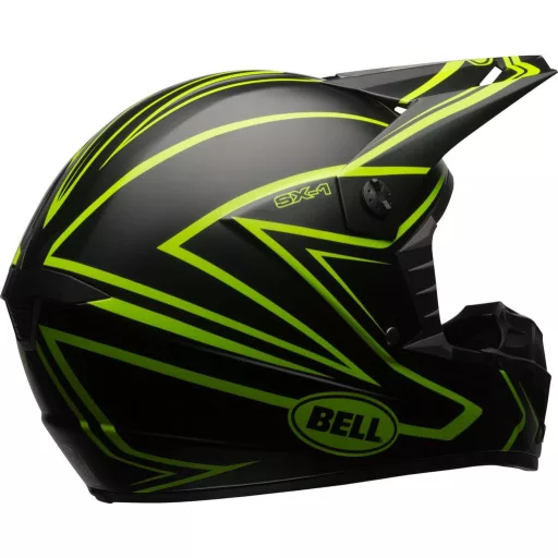 Bell SX-1 matt fekete-neonzöld cross bukósisak