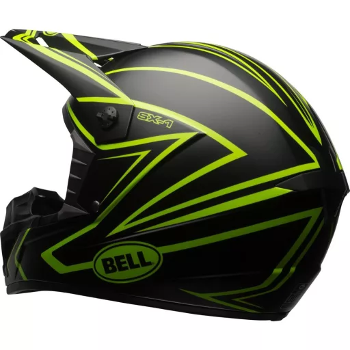 Bell SX-1 matt fekete-neonzöld cross bukósisak