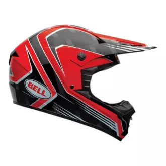 Bell SX-1 Race fényes piros-fekete cross bukósisak