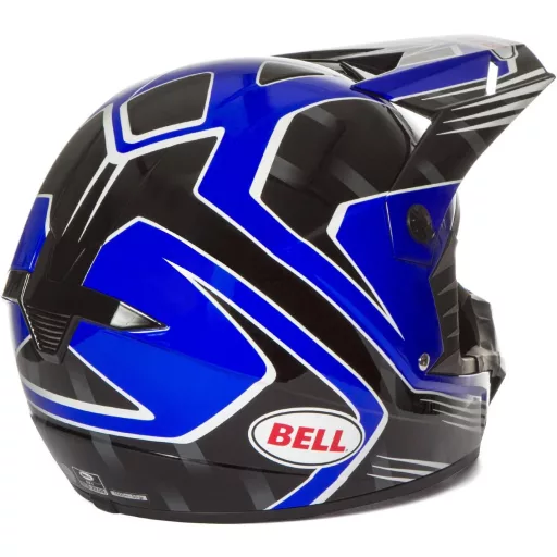 Bell SX-1 Race fényes kék-fekete cross bukósisak