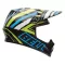 BELL MX-9 Scrub Psycho fényes fekete-kék-sárga cross bukósisak