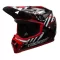 BELL MX-9 MIPS Double Trouble fényes piros-fekete-szürke cross bukósisak