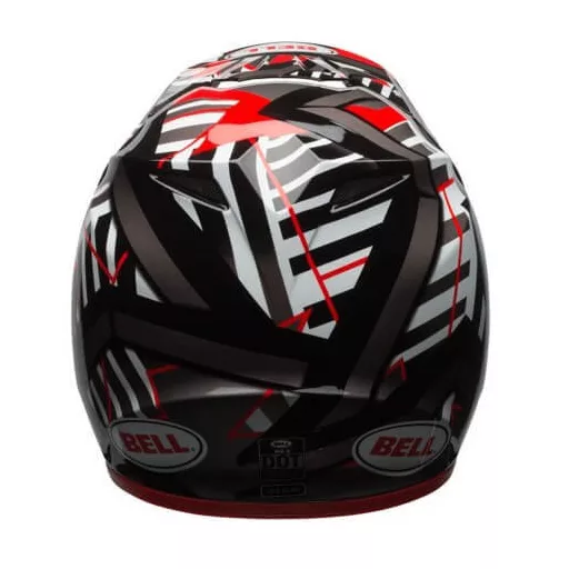 BELL MX-9 MIPS Double Trouble fényes piros-fekete-szürke cross bukósisak
