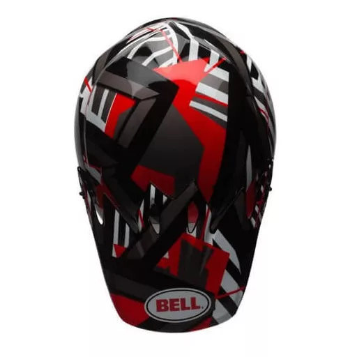 BELL MX-9 MIPS Double Trouble fényes piros-fekete-szürke cross bukósisak