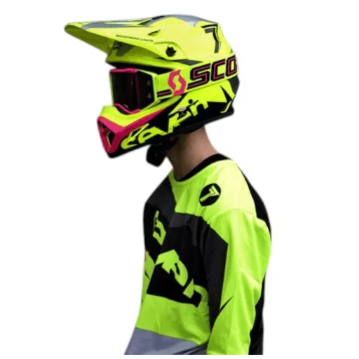 BELL MX-9 MIPS fényes neonzöld cross bukósisak