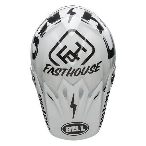 BELL MOTO-9 MIPS Fasthouse fényes fehér-fekete cross bukósisak