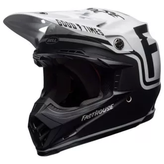   BELL MOTO-9 MIPS Fasthouse fényes fehér-fekete cross bukósisak