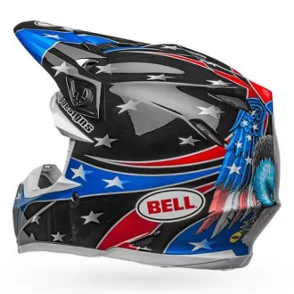   BELL MOTO-9 MIPS Fasthouse fényes fehér-fekete cross bukósisak