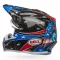 BELL MOTO-9 MIPS Fasthouse fényes fehér-fekete cross bukósisak