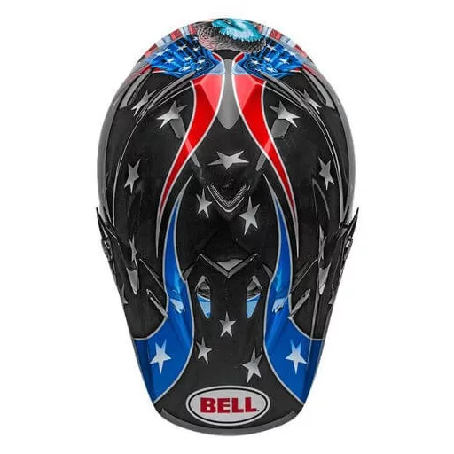 BELL MOTO-9 MIPS Fasthouse fényes fehér-fekete cross bukósisak