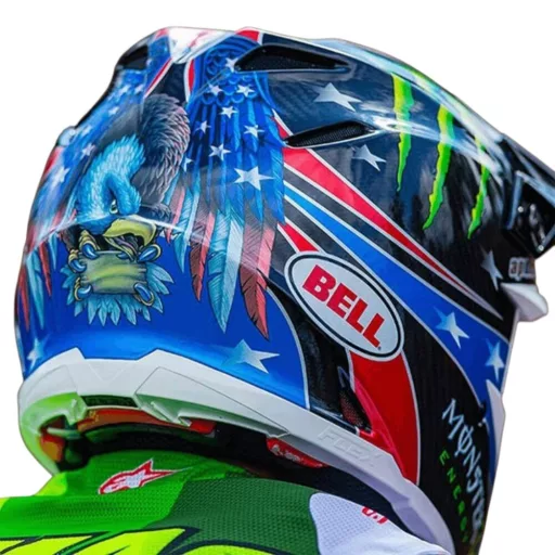 BELL MOTO-9 MIPS Fasthouse fényes fehér-fekete cross bukósisak