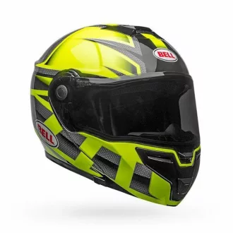   BELL SRT Modular Predator felnyitható állú fényes neonzöld-szürke bukósisak beépített napszemüveggel