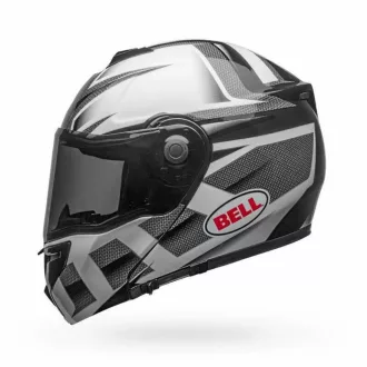   BELL SRT Modular Predator felnyitható állú fényes fehér-szürke bukósisak beépített napszemüveggel
