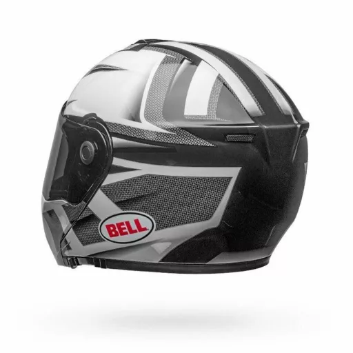 BELL SRT Modular Predator felnyitható állú fényes fehér-szürke bukósisak beépített napszemüveggel