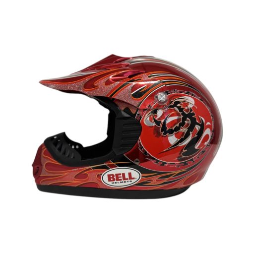 Bell Cannibal piros cross bukósisak