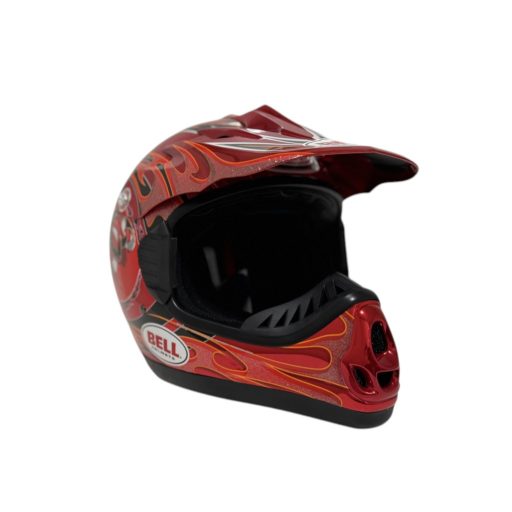 Bell Cannibal piros cross bukósisak