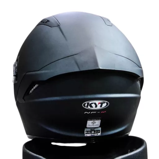 KYT NF-R Plain matt fekete speed bukósisak beépített napszemüveggel