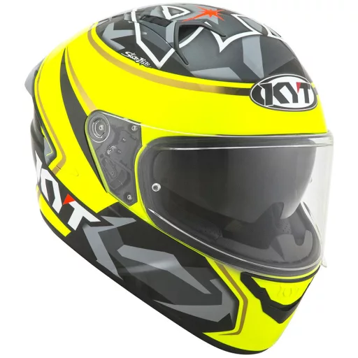 KYT NF-R Espargaro Replica neonzöld-fekete speed bukósisak beépített napszemüveggel