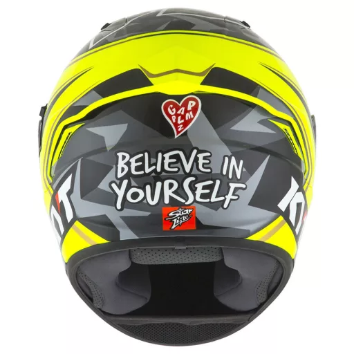 KYT NF-R Espargaro Replica neonzöld-fekete speed bukósisak beépített napszemüveggel