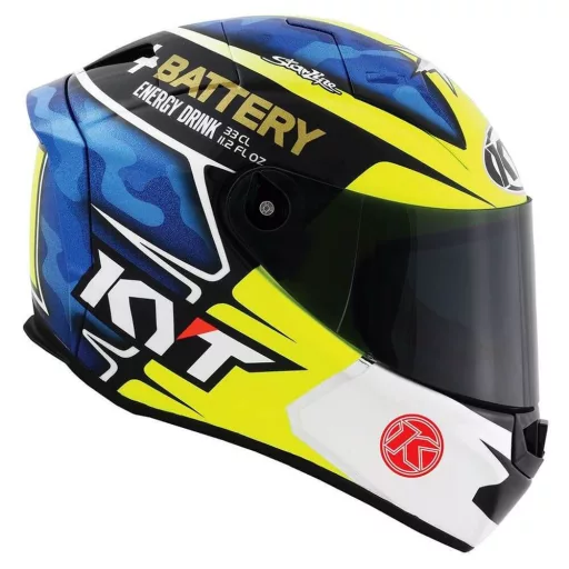KYT Thunderflash Aleix Espargaro neonzöld-kék speed bukósisak 