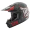 SPEED and STRENGTH SS2400 Tapout matt fekete-piros cross bukósisak 