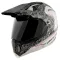 SPEED and STRENGTH SS2500 Lunatic Fringe fényes fekete-fehér cross/enduro bukósisak 