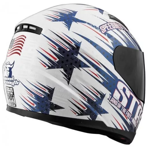 SPEED and STRENGTH SS1100 Stars & Stripes kék-fehér-piros speed bukósisak 