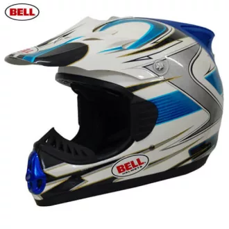 Bell Thunder kék-fehér-fekete cross bukósisak