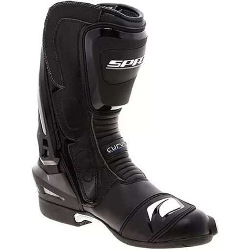 SPADA Curve Evo sport motoros csizma – fekete, verseny stílusú, protektoros motoros csizma, EU 41