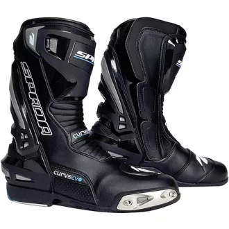   SPADA Curve Evo sport motoros csizma – fekete/szürke, verseny stílusú, protektoros motoros csizma, EU 45