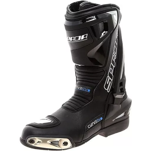 SPADA Curve Evo sport motoros csizma – fekete/szürke, verseny stílusú, protektoros motoros csizma, EU 41