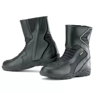   SPADA Glide WP vízálló motoros csizma – fekete túra motoros csizma, EU 36