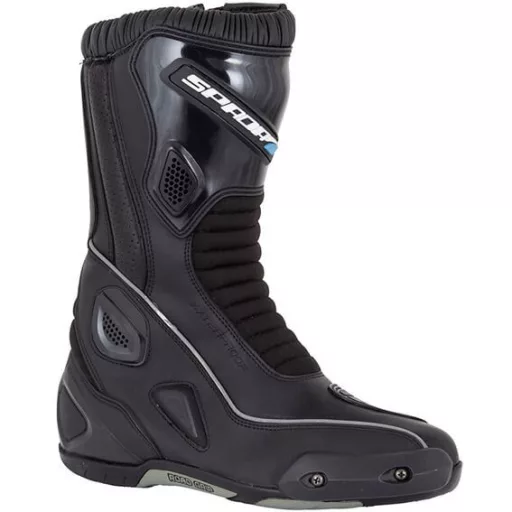 SPADA Druid WP vízálló túra motoros csizma – fekete, protektoros sport-touring motoros csizma, EU 41