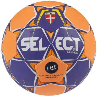   SELECT Mundo EHF kézilabda – kézzel varrott edzőlabda, méret 3, narancssárga-lila