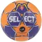 SELECT Mundo EHF kézilabda – kézzel varrott edzőlabda, méret 3, narancssárga-lila