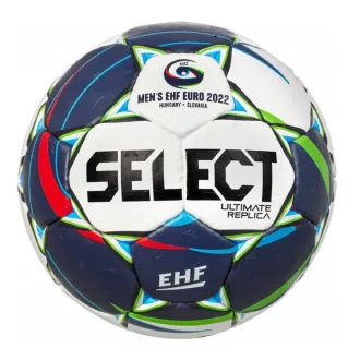   SELECT Ultimate Replica EHF Champions League kézilabda – kézzel varrott edzőlabda, méret 2, kék-zöld-fehér