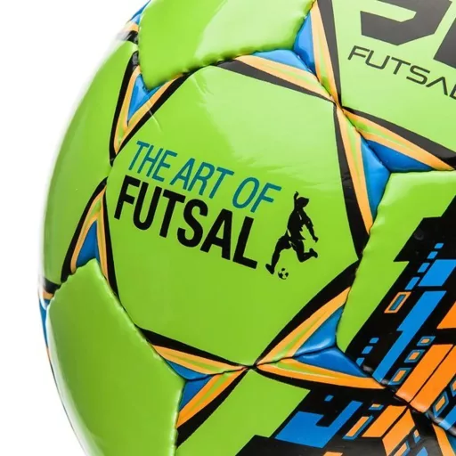 SELECT Futsal Master IMS futsal labda – kézzel varrott mérkőzés- és edzőlabda, méret 4, neonzöld