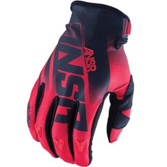   ANSWER RACING ALPHA fekete piros cross kesztyű – motoros / MTB / roller