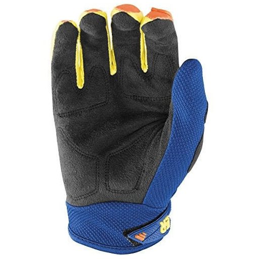 ANSWER RACING SYNC kék-sárga-narancs cross kesztyű – motoros / MTB / roller