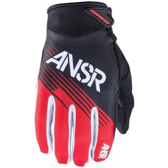   ANSWER RACING SYNC fekete-fehér-piros cross kesztyű – motoros / MTB / roller
